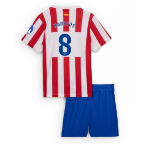 Atletico Madrid Pablo Barrios #8 Hemmaställ Barn 2025-26 Kortärmad (+ Korta byxor)